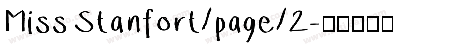 Miss Stanfort/page/2字体转换